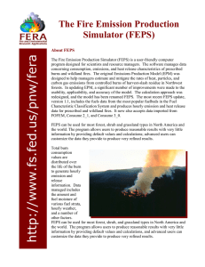 a er The Fire Emission Production Simulator (FEPS)