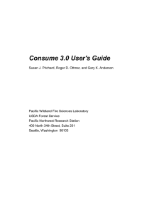 Consume 3.0 User's Guide