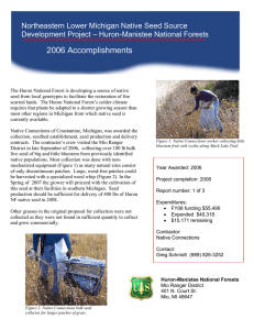 2006 Accomplishments Northeastern Lower Michigan Native Seed Source