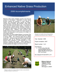 Enhanced Native Grass Production 2006 Accomplishments