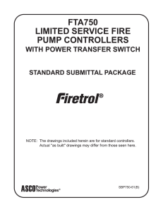 FTA750 LIMITED SERVICE FIRE PUMP CONTROLLERS WITH POWER TRANSFER SWITCH