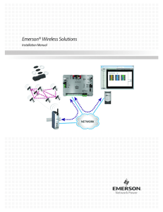 Emerson Wireless Solutions Installation Manual ®