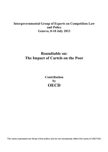 OECD  Roundtable on: The Impact of Cartels on the Poor