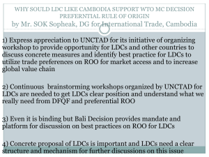 by Mr. SOK Sopheak, DG for International Trade, Cambodia