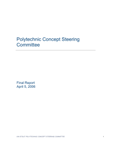 Polytechnic Concept Steering Committee Final Report