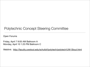 Polytechnic Concept Steering Committee