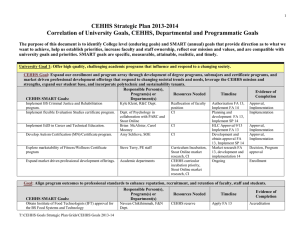 CEHHS Strategic Plan 2013-2014