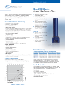 New: UH310 Series  Athalon High Pressure Filters