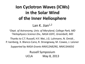 Ion Cyclotron Waves (ICWs) in the Solar Wind of the Inner Heliosphere