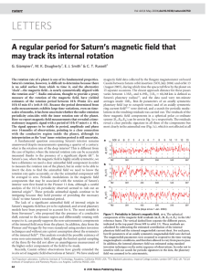 A regular period for Saturn’s magnetic field that  G. Giampieri