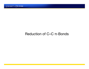 Reduction of C–C π-Bonds