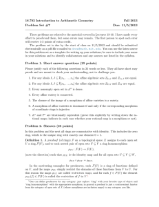 18.782 Introduction to Arithmetic Geometry Fall 2013 Problem Set #7 Due: 11/5/2013