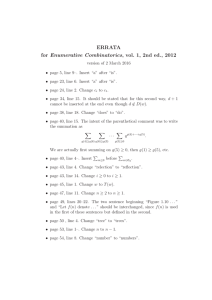 ERRATA for Enumerative Combinatorics, vol. 1, 2nd ed., 2012