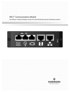 RPC2 Communications Module ™