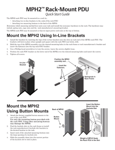MPH2 Rack-Mount PDU Quick-Start Guide ™