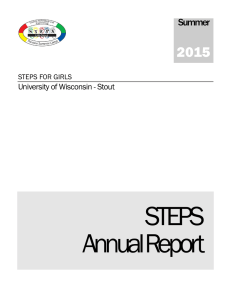 STEPS Annual Report 2015 Summer
