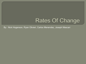 Rates of Change