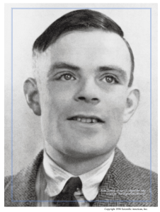 Alan Turing, at age 35, about the time