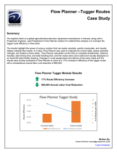 –Tugger Routes Flow Planner Case Study