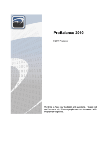 ProBalance 2010