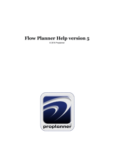 Flow  Planner  Help  version  5