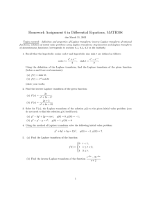 Homework Assignment 6 in Differential Equations, MATH308
