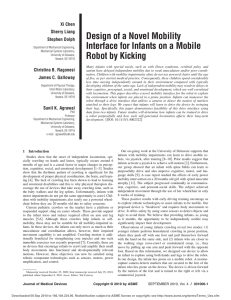 Design of a Novel Mobility Interface for Infants on a Mobile
