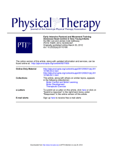 Hui-Min Lee and James Cole Galloway 2012; 92:935-947. doi: 10.2522/ptj.20110196