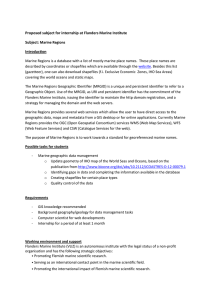 Proposed subject for internship at Flanders Marine Institute Subject: Introduction