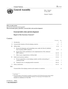 A General Assembly United Nations Contents