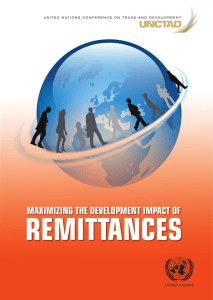 REMITTANCES MAXIMIZING THE DEVELOPMENT IMPACT OF