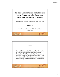 Ad Hoc Committee on a Multilateral Legal Framework for Sovereign