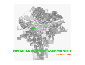 NWSI: SEEDING A COMMUNITY PRELIMINARY WORK