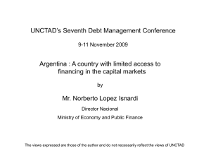 UNCTAD’s Seventh Debt Management Conference financing in the capital markets
