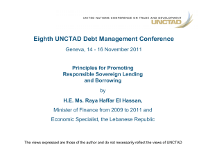 Eighth UNCTAD Debt Management Conference