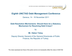 Eighth UNCTAD Debt Management Conference