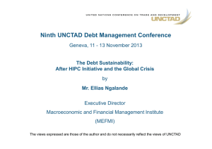 Ninth UNCTAD Debt Management Conference