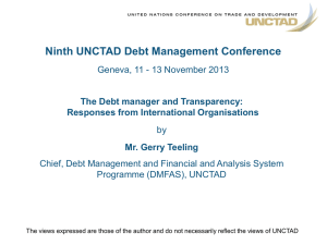 Ninth UNCTAD Debt Management Conference