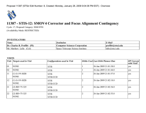 11387 - STIS-12: SMOV4 Corrector and Focus Alignment Contingency