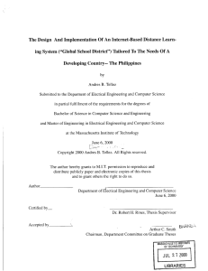 The Design  And  Implementation  Of An ... ing System  (&#34;Global School  District&#34;) Tailored To ...