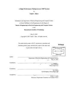 A  High Performance Multiprocessor  DSP  System by