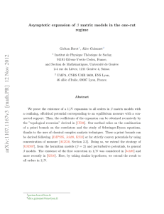 Asymptotic expansion of β matrix models in the one-cut regime