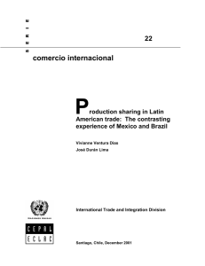 P comercio internacional 22 roduction sharing in Latin