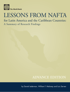 LESSONS FROM NAFTA ADVANCE EDITION for Latin America and the Caribbean Countries:
