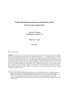 South-South Regional Integration and Industrial Growth: Dorsati H. Madani