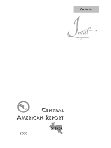 SIECA 2000 Contents Central American Report