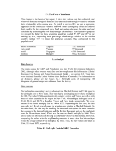 This chapter is the heart of the report. It takes... wherever there are enough of them and they are consistent... IV. The Costs of Smallness