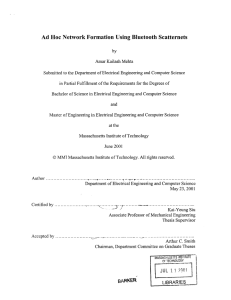 Ad  Hoc  Network  Formation Using  Bluetooth ...