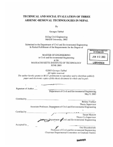 TECHNICAL  AND  SOCIAL  EVALUATION  OF THREE