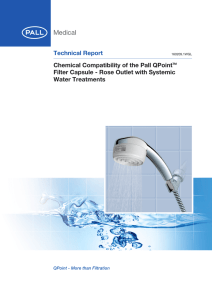 Technical Report Chemical Compatibility of the Pall QPoint